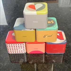 6 Fossil Watch boxes